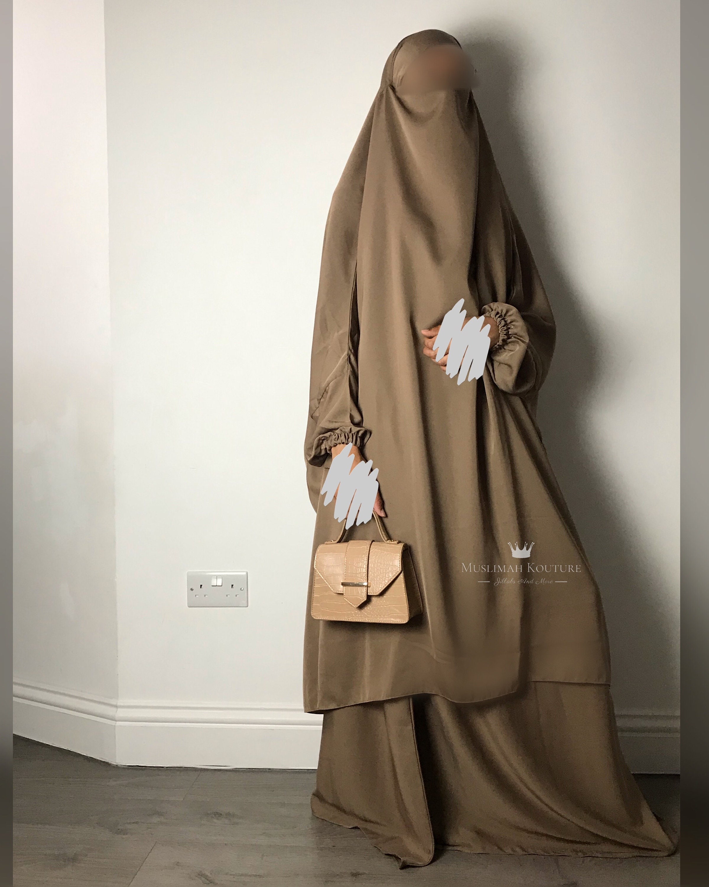 Two piece Luxury Nidha Nida Jilbab overhead abaya prayer dress | Etsy