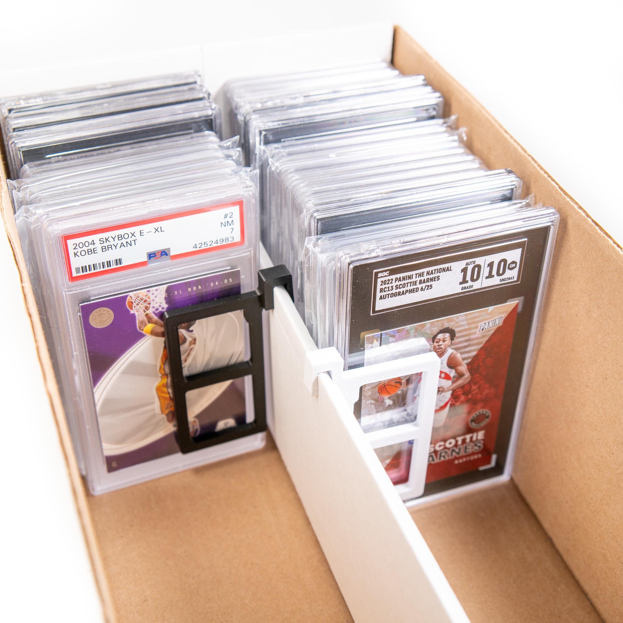 12 Custom Trading Card Dividers w/ FREE labels | 3D Printed | Storage and Organizer for Pokemon (Vertical