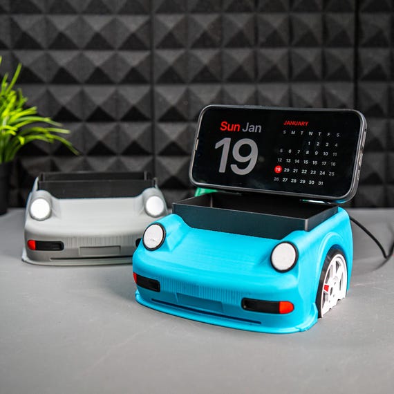 MagSafe Compatible Porsche Inspired Phone Holder – Desk organizer/tray - Car Guy Gifts - Car, JDM, Car Accessories, Car Inspired, Car Lover