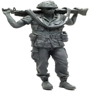 1/35 Resin Figure Model Kit US Soldier Marine Infantryman Gunner Vietnam War Unpainted Unassembled