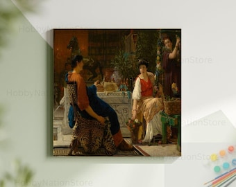 Preparations For The Festivities By Lawrence Alma Tadema Paint By Numbers Painting Vintage Artwork Scenery Kit DIY Draw Decor Art Gift