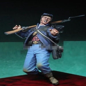 1/35 Resin Figure Model Kit Union Wounded Soldier Infantry American Civil War Unpainted Unassembled