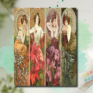 Alphonse Mucha Paint by Number - Etsy
