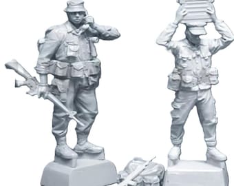 Kit de modelo de figura de resina a escala 1/35 de la guerra de Vietnam, soldados de las Fuerzas Especiales vietnamitas estadounidenses, sin pintar ni ensamblar.