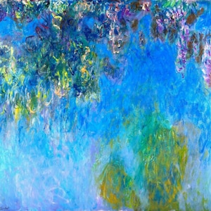 Glicine di Claude Monet, dipinto vintage, opera d'arte, kit di pittura con i numeri, decorazione fai da te