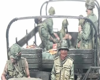 手作り塗装済みアメリカ海軍特殊部隊ベトナム戦争フィギュア（1:35