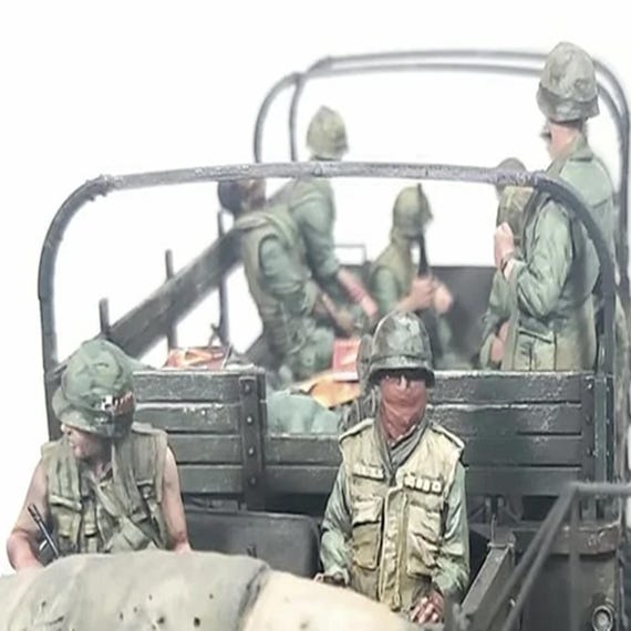 Maquette Résine 1/35 Guerre Du Vietnam – Kit Non Monté