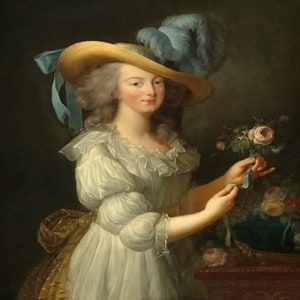 Portrait royal de Marie-Antoinette par Elisabeth Vigee Le Brun, reine royale de France, peinture vintage, kit de peinture par numéros, décoration bricolage