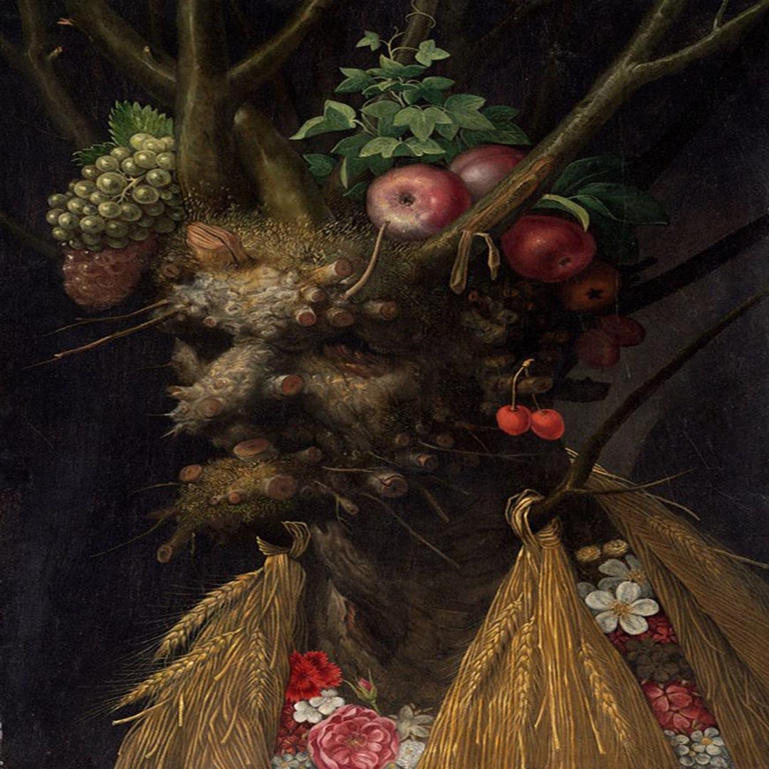 Four Seasons in One Head by Giuseppe Arcimboldo Vintage Surrealist ...