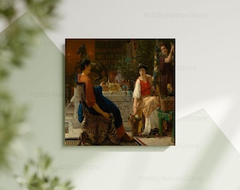Canvas Wall Art Print For Bedroom Living Room Elegant Home Interior Decor Poster Preparations For The Festivities By Lawrence Alma Tadema