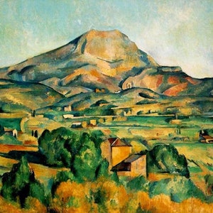 Mont Sainte Victoire autorstwa Paula Cezanne'a Malowanie Vintage Landscape Artwork Zestaw do malowania po numerach DIY Decor Art
