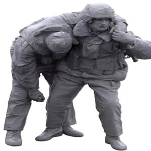 1/35 Resin Figure Model Kit Two Modern Russian Special Force Soldiers Wounded War Unpainted Unassembled