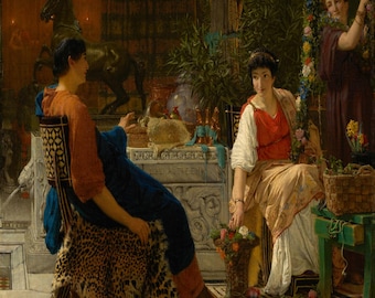Preparations For The Festivities By Lawrence Alma Tadema 5D Full Square Drill Artwork Landscape Scenery Vintage Design DIY Decor Gift Art