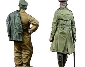 Equipaggio Carro Armato Riposo Kit Modellini Resina 1/35 Equipaggio Carro Armato WWII - 3 Soldati A Riposo, Non Assemblato Kit Modellino Equipaggio Carro Armato