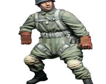1/35 Resin Figure Model Kit German Soldier Paratrooper Airborne WW2 Army War Unpainted Unassembled
