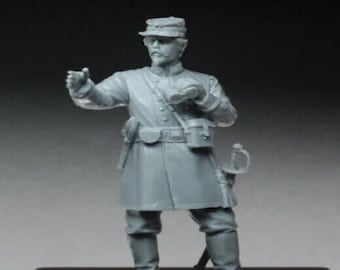 1/35 Resin Figure Model Kit US Confederate Officer Soldier American Civil War Unpainted Unassembled