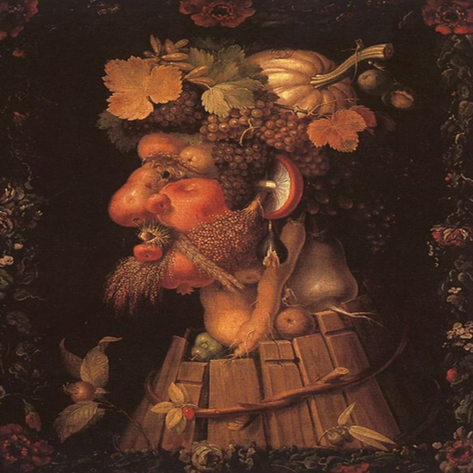 Autumn by Giuseppe Arcimboldo Vintage Surrealist Four Seasons Artwork ...