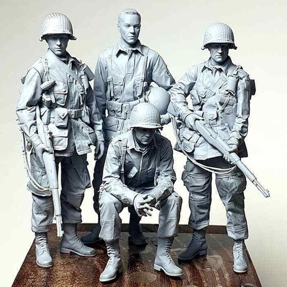 Tutoriel peinture d'un Parachutiste américain D-Day en résine (1/35
