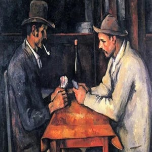 Los jugadores de cartas de Paul Cezanne, obra de arte, diseño vintage, taladro cuadrado completo, 5D, bricolaje, decoración, regalo