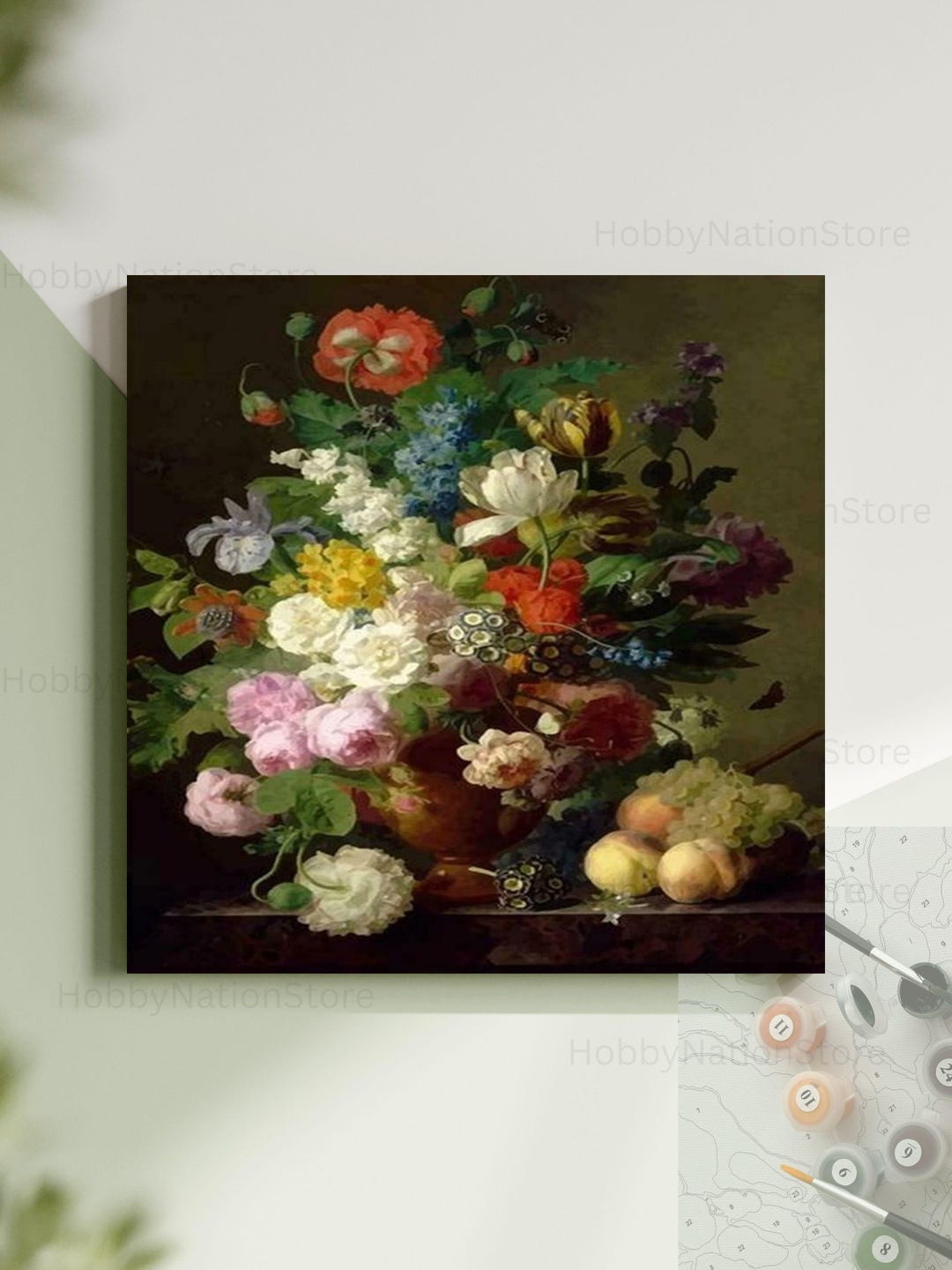 Still Life of Flowers by Jan Frans Van Dael Painting Vintage Artwork ...