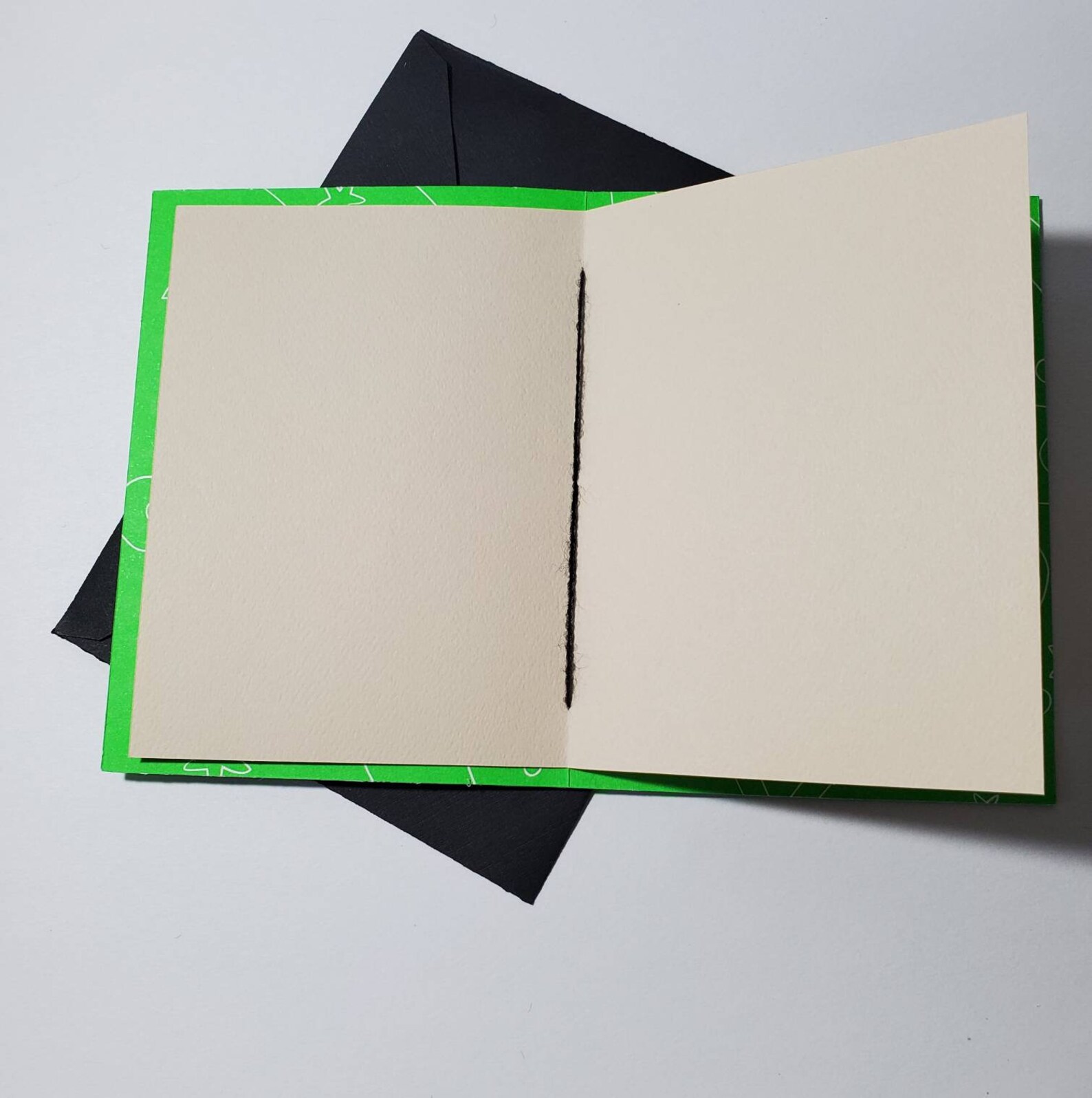 Neon Blank Card Set Handmade Set Of 5 Cards Etsy
