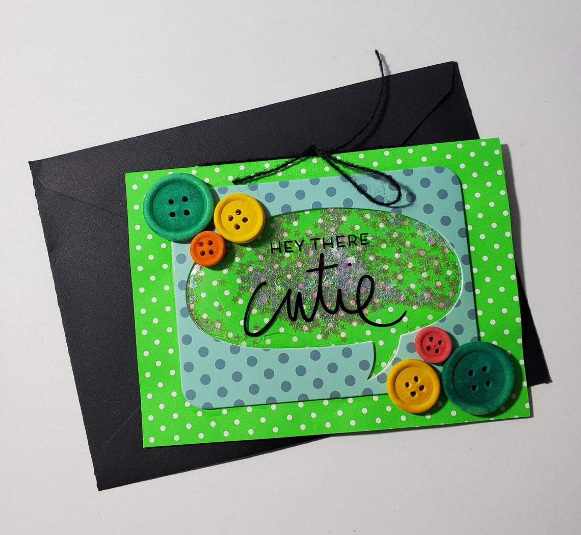 Neon Blank Card Set Handmade Set Of 5 Cards Etsy
