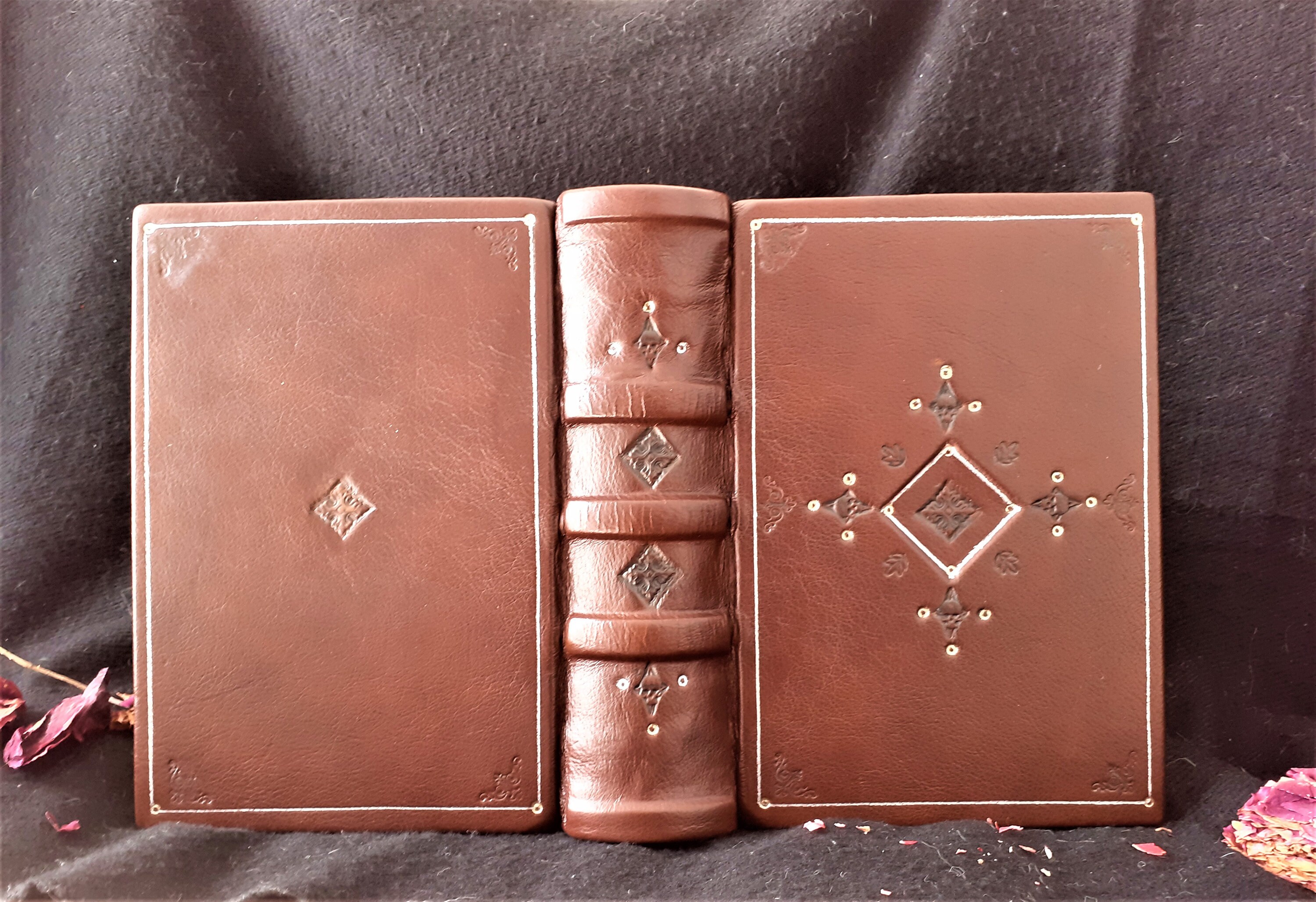 Leather journal antique / medieval style large tome handmade Etsy