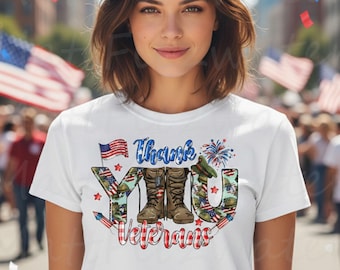 Camiseta de agradecimiento a los veteranos, camiseta militar patriótica, camiseta del Día de los Veteranos, gráfico de botas con bandera estadounidense, camiseta de honor a los veteranos