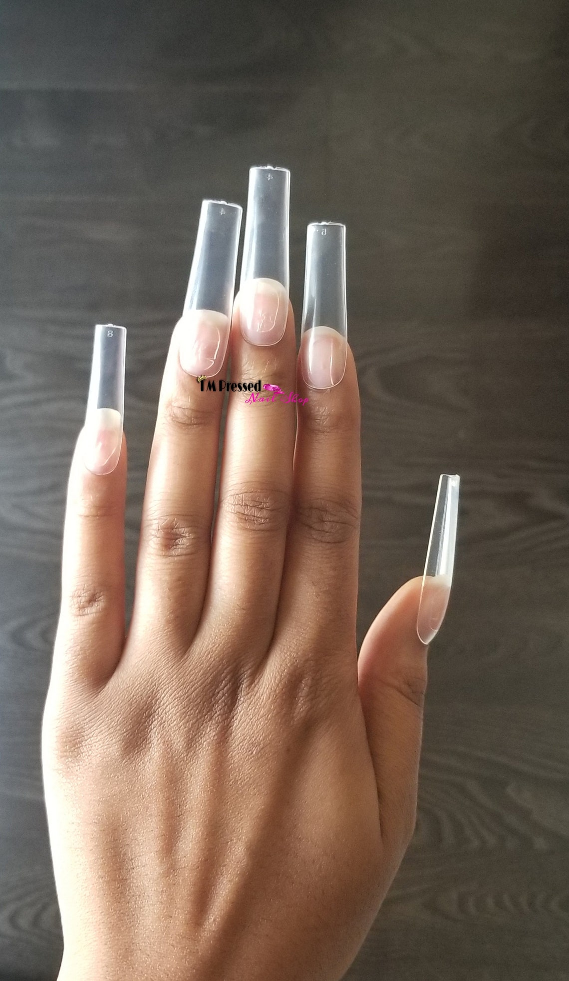XXL Tapered Square Full Cover Nail Tips 600 pieces Etsy