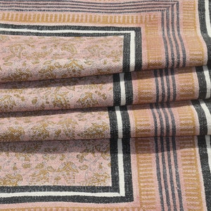 Handmade Cotton Dhurrie Block Printed Area Rug Living Room Carpet Washable Floor 9x12 Rug