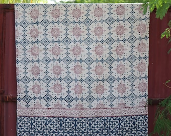 Cotton Dhurrie Rug, Vintage Indian Boho Home Décor washable rug personalized