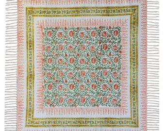 Cotton Square Rug 4x4 5x5 6x6 7x7 8x8x 10x10 Custom size