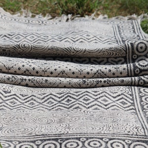 Dywan Boho 6x9 ft, dywan marokański, dywan z indyjskim blokiem, ręcznie robione dywaniki, dywanik ogrodowy, dywan kilim, dywaniki