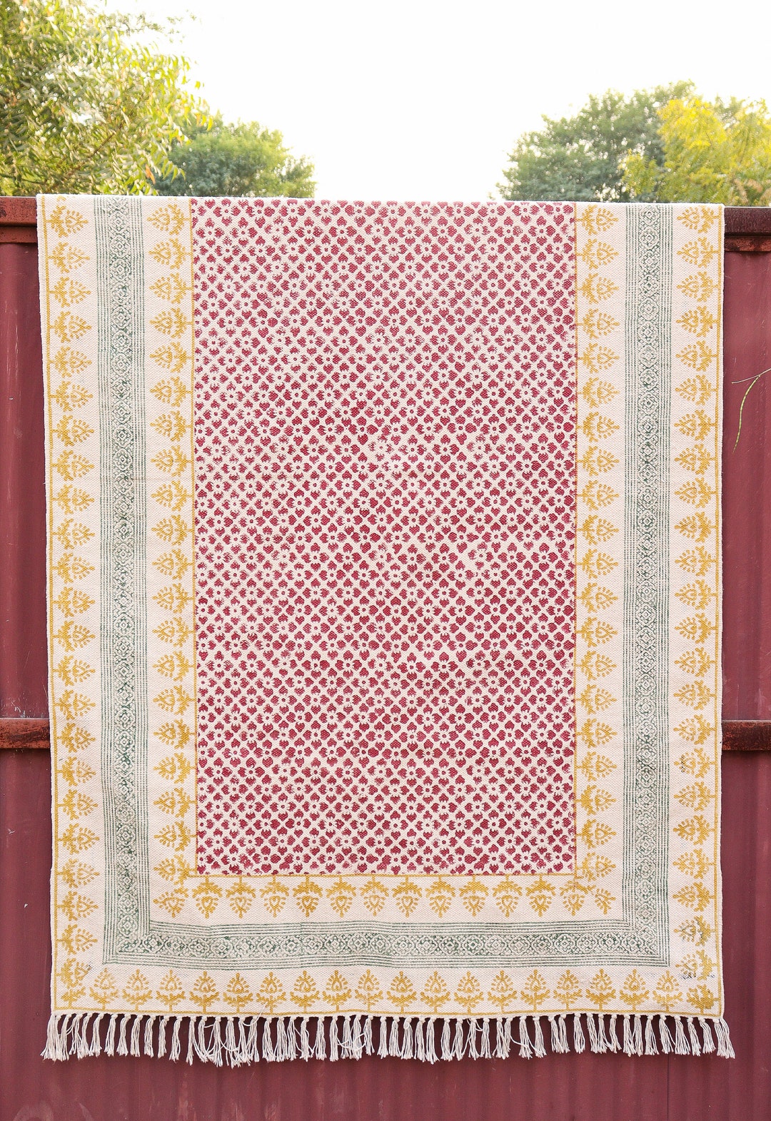 8x10 Feet Rug, Extra Large Handmade Rug, Indian Rug, Outdoor Boho Rug