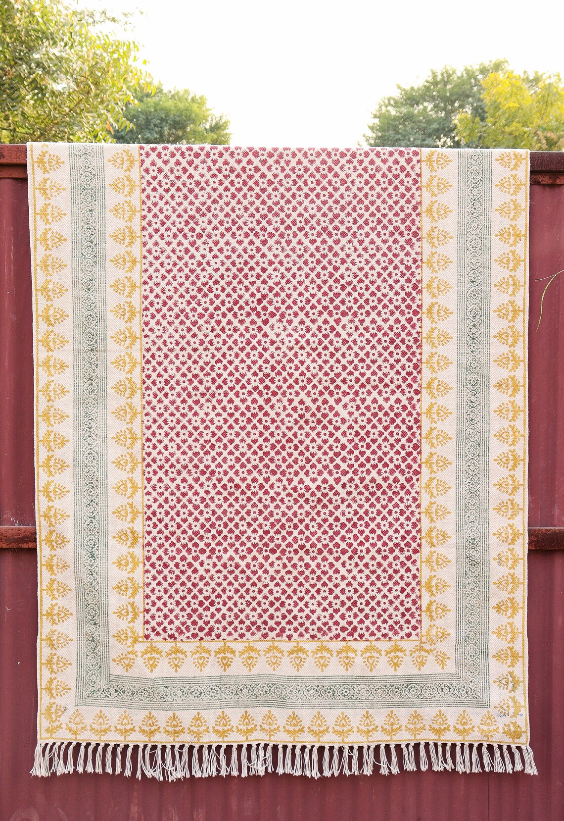 10x14 Rug Extra Large Handmade Rug Indian Rug Outdoor Boho Etsy