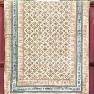 4x6 ft rug, cotton rugs carpet, living room rug, indian dhurrie rug, geometric rug, hand block printed rug, indoor-outdoor patio rug