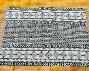 Handmade Cotton Rug Bathroom Vanity Floor Mat