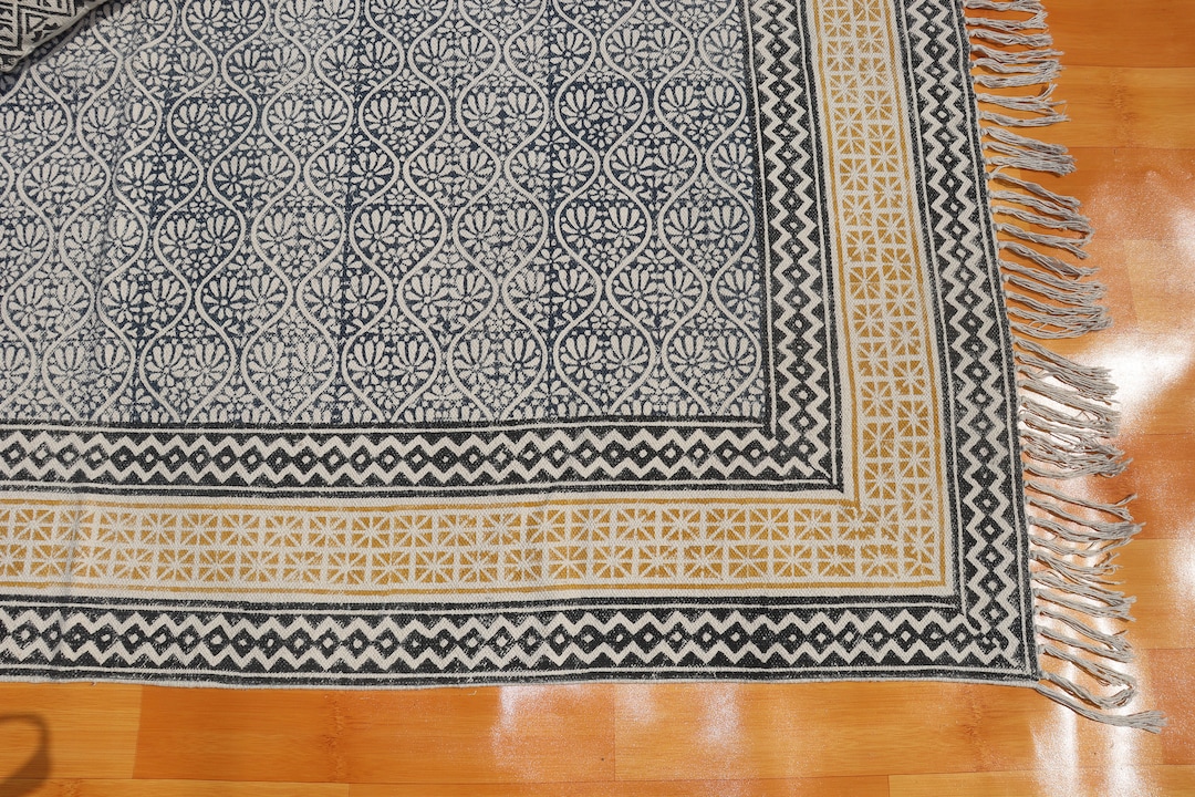 10' Vintage Runner Rug, 4x12 Rug Runner, Decorative Runner Rugs, Block ...