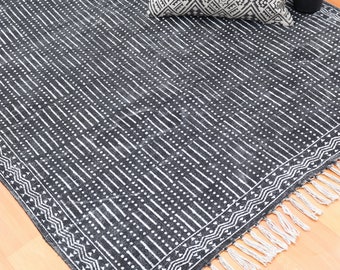 kilim rug 6x9 | Patio Rug | Cotton Rugs | indian Rugs | Outdoor Rugs | prayer Rugs | Block Printed Rug Dhurrie  | Living Room Rugs |