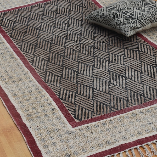 Large Dhurrie Rug Etsy