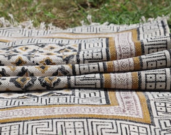 VINTAGE RUG | 2x3, 5x8, 8x10 ft Boho Rug, Handmade Rug, turkish rug, Floor Rug, kitchen rug, Garden Rug, Kilim Rug Cotton Rug, area rug