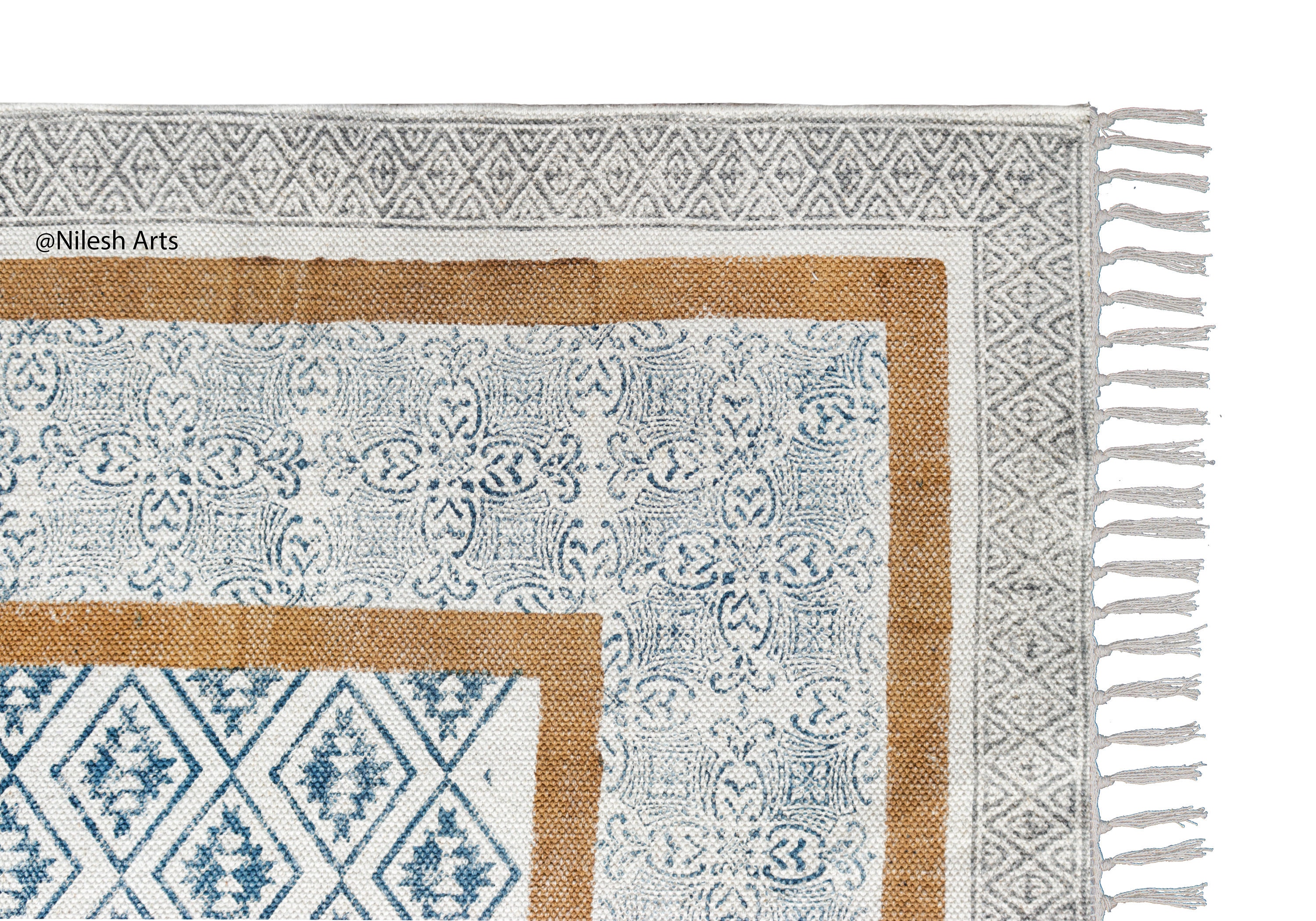 8x10 rug Boho Rug Handmade Rug Area rug Cotton Rug Kilim Etsy