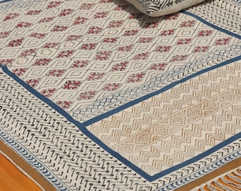 5x8, 6x8, 9x12, decorative patio rug, block printed washable rugs, indoor-outdoor rag rug, kitchen area rug, rug for bedroom, kilim rugs,