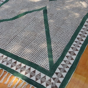 indoor outdoor rug, living room rug, kids room rug, rag rug, cotton dhurrie carpet, patio rug, 4x7, 5x7, 8x10feet rug