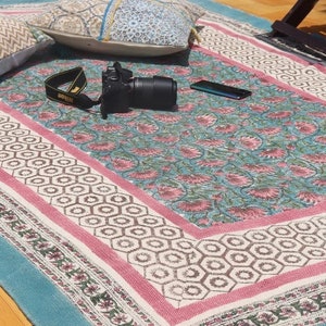 living room cotton area rug Dining room bedroom custom carpet Christmas boho decor kilim mat 6x9 feet