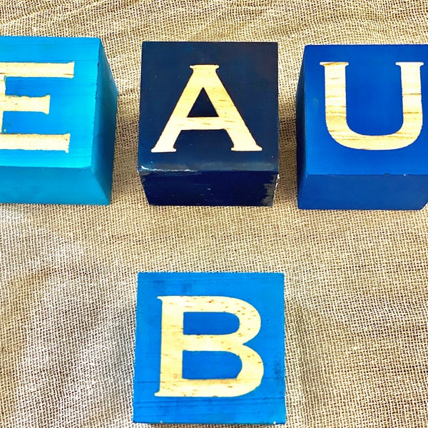 Letter Blocks Etsy UK