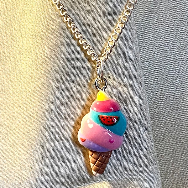 Ice lolly necklace/fun kitsch jewellery/colourful jewellery/perfect gift/perfect stocking stuffer.