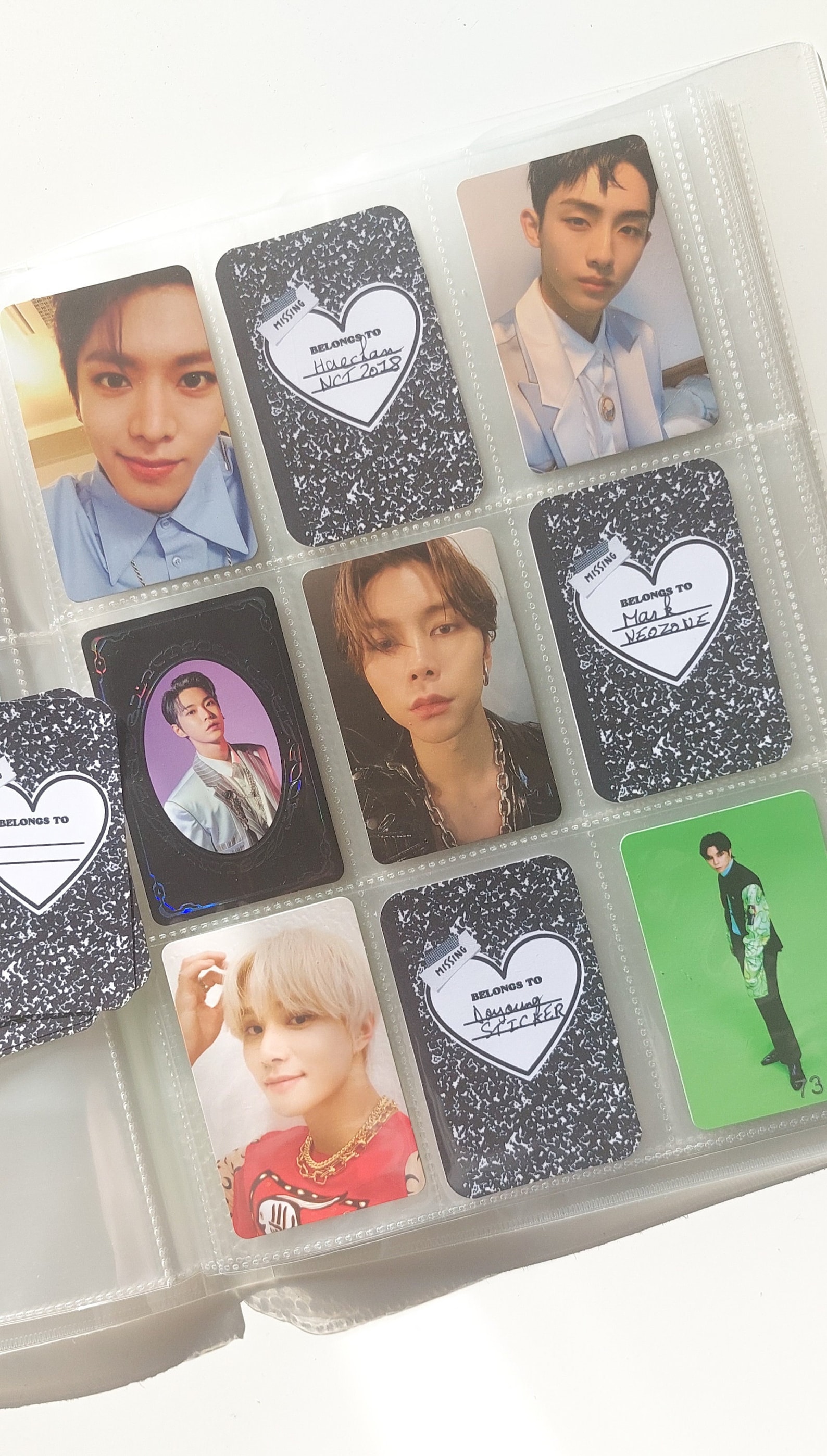 Composition Book Binder Fillers Inserts Kpop Photocard Etsy