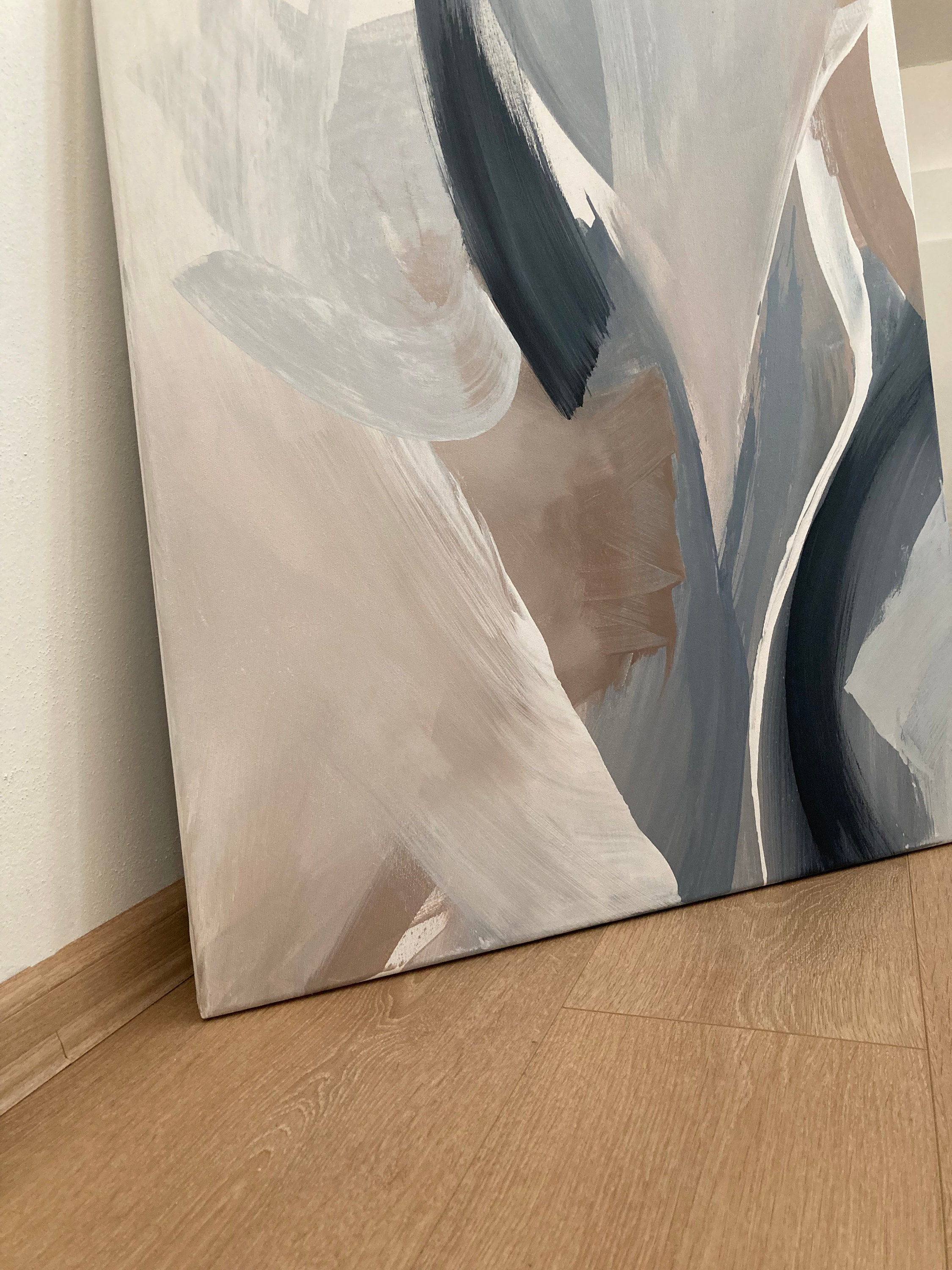 Minimalist abstract painting original elegant art modern | Etsy