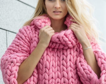 Knit Pattern. Marshmallow Sweater Knitting Pattern by Ohhio